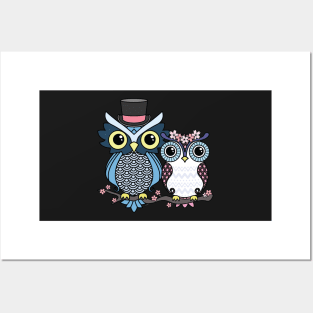 owl love Posters and Art